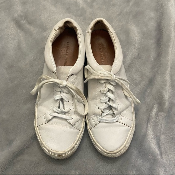 Loeffler Randall white lace-up sneakers - Picture 1 of 8